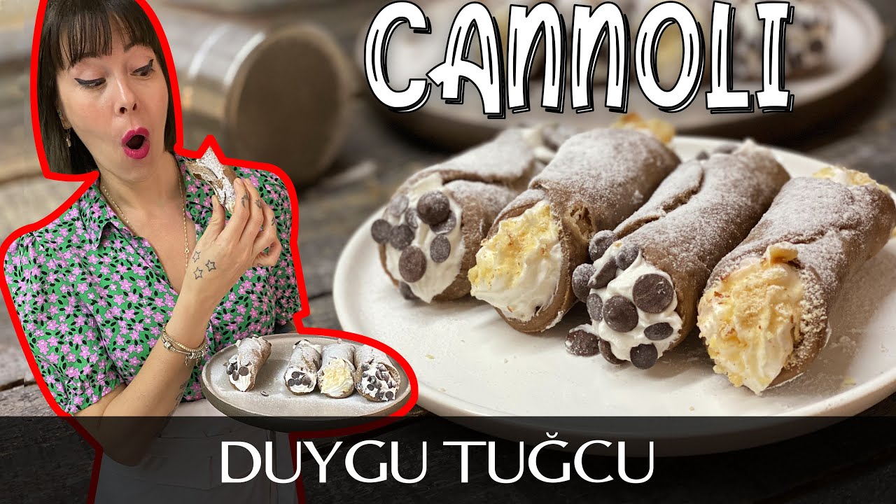 Alkolsüz ve Yumurtasız Cannoli Tarifi 🇮🇹 SİCİLYANIN EN MEŞHUR TATLISI🇮🇹 | Chef Duygu Tugcu