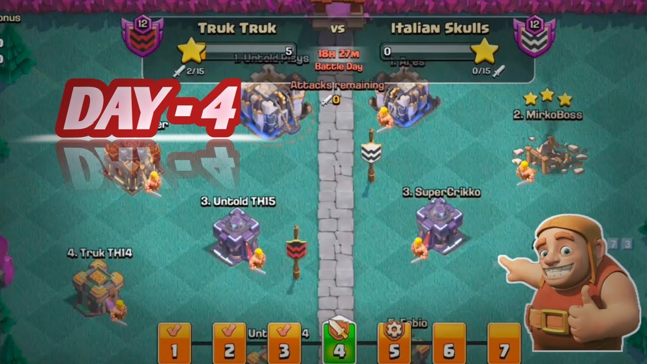 Attack With Multiple Account | CWL | Clan War League | #coc #clashofclans #games 