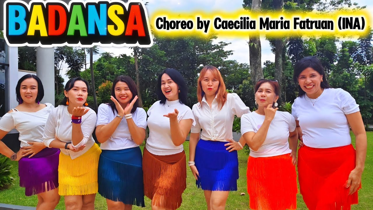 BADANSA || Line Dance || Demo by Astri & Friends