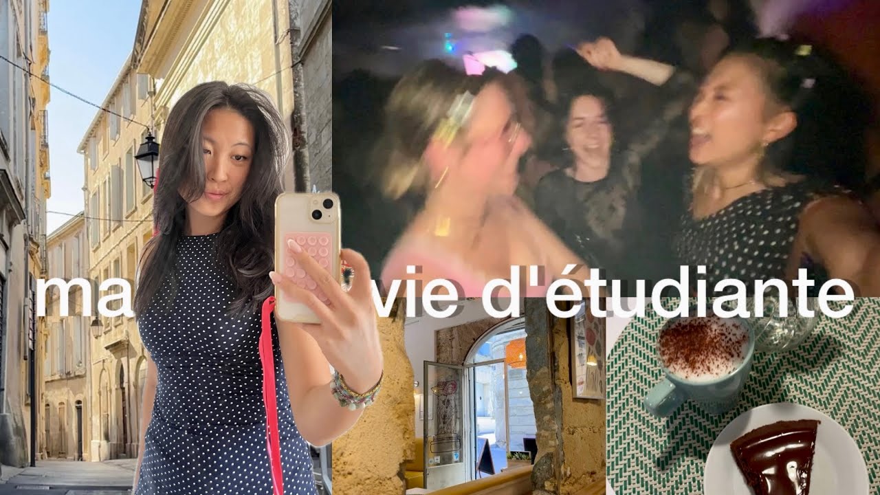 uni diaries: une semaine avec moi - stage, haul, barathon, bibliothèque