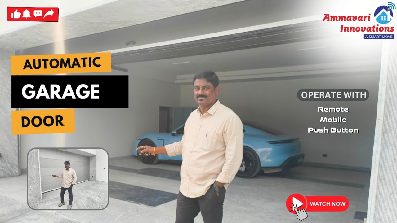 Automatic Garage Doors Installation Done To Muppa Project India Pvt Ltd, Hyderabad.