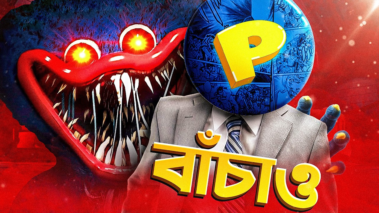 HUGGY WUGGY IS SO SCARY || POPPY PLATIME CHAPTER 1 BANGLA GAMEPLAY
