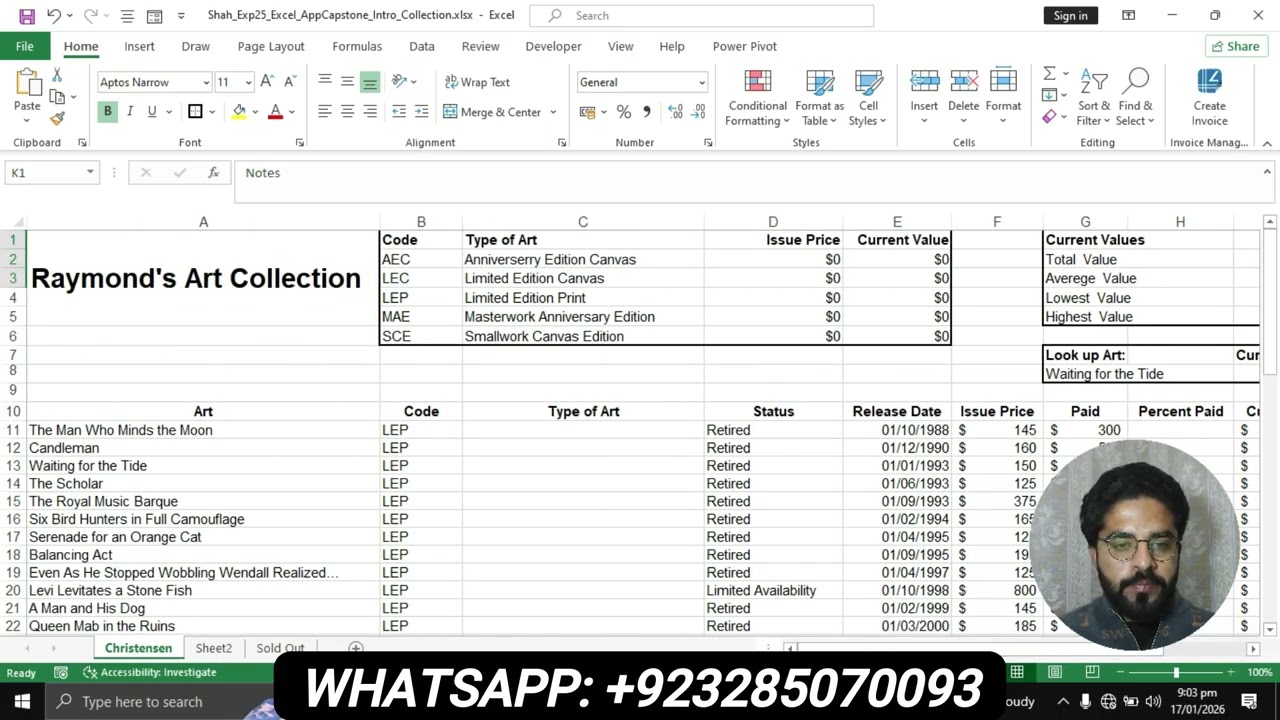 EXP25 Excel App Capstone Intro Collection | Exp25_Excel_AppCapstone_Intro_Collection