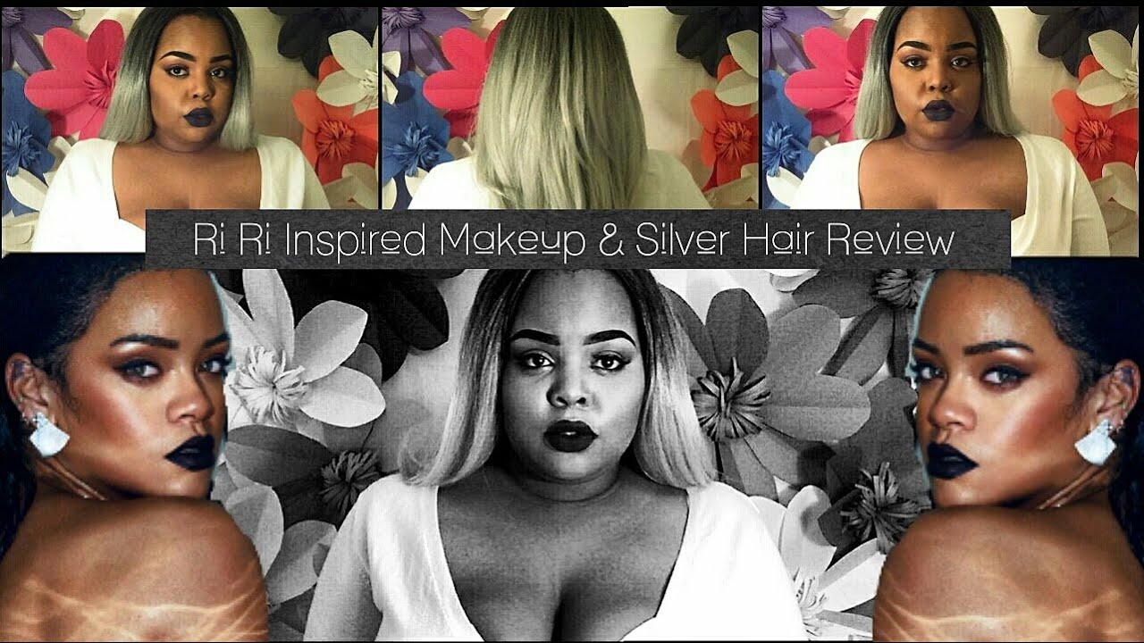 New Year, New SILVER/GRAY Hair | Rihanna Inspired Dark Winter Lip Makeup Look