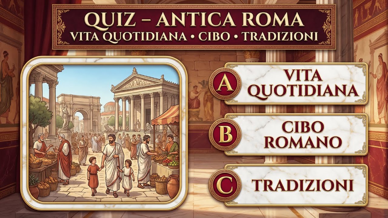Quiz - Antica Roma: Vita Quotidiana, Cibo e Tradizioni