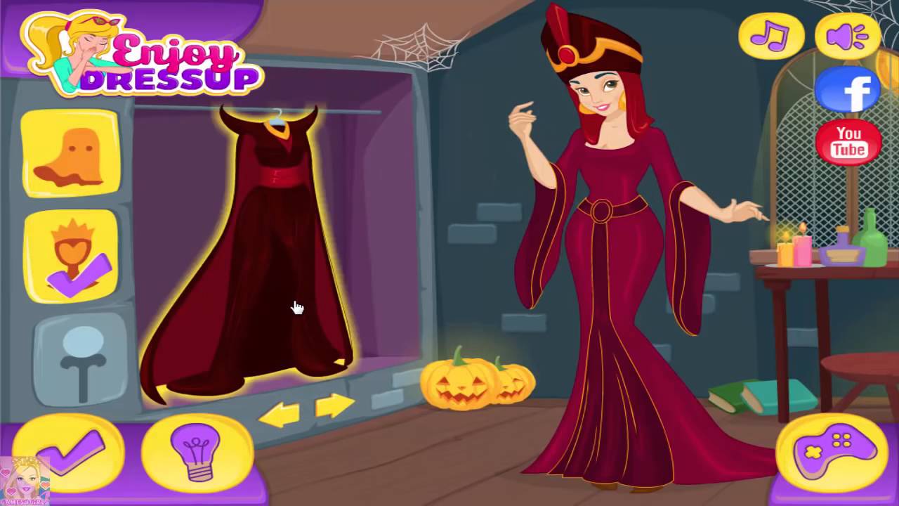 Princesses vs Villains Halloween Challenge   Disney Princess Elsa Anna Rapunzel Dress Up Game