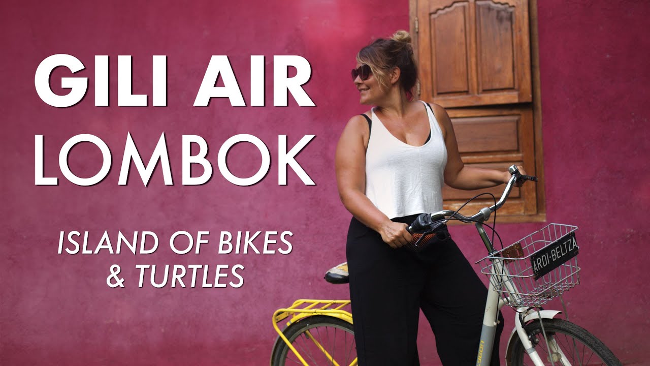 Riding bikes and swimming with turtles on Gili Air, Lombok, Indonesia