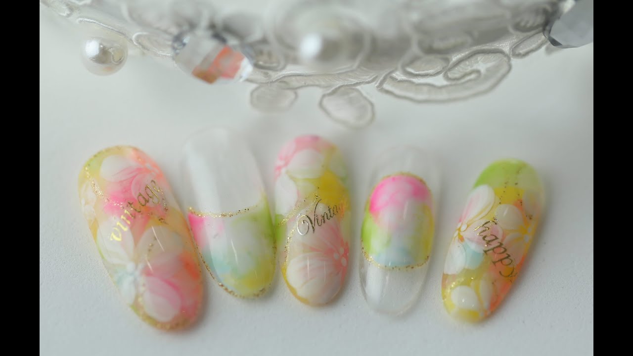 [미대의 네일컬렉션] 72화 클린 데이지 네일아트/nailcollection by midae