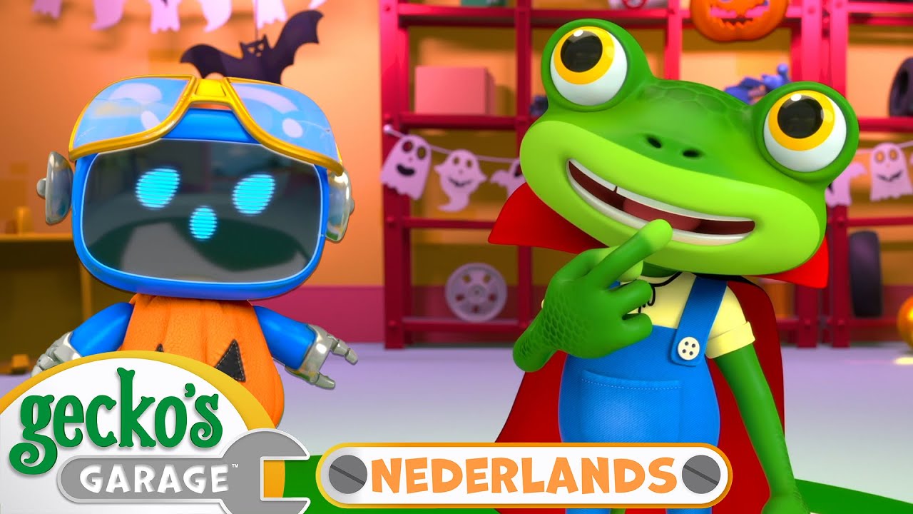 De garage is spookachtig | Gecko's Garage Nederlands | Vrachtwagen Cartoons Voor Kinderen