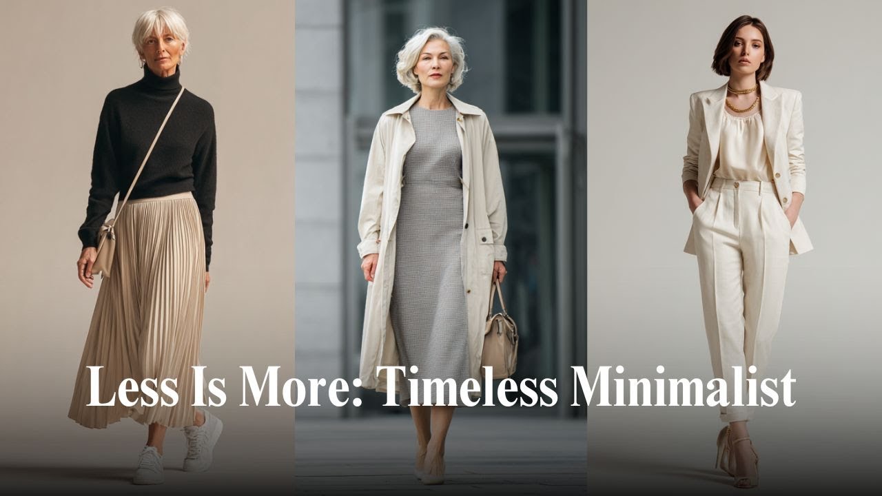 Less Is More Timeless Minimalist Style for Women 60+