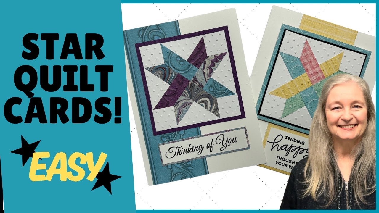Star Quilt Cards only LOOK hard to make! Super Easy!