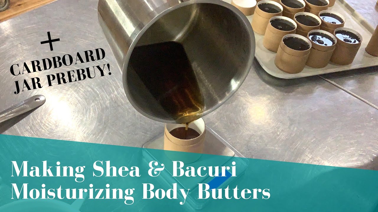 Shea & Bacuri Body Butters + Compostable Carboard Jars Prebuy!