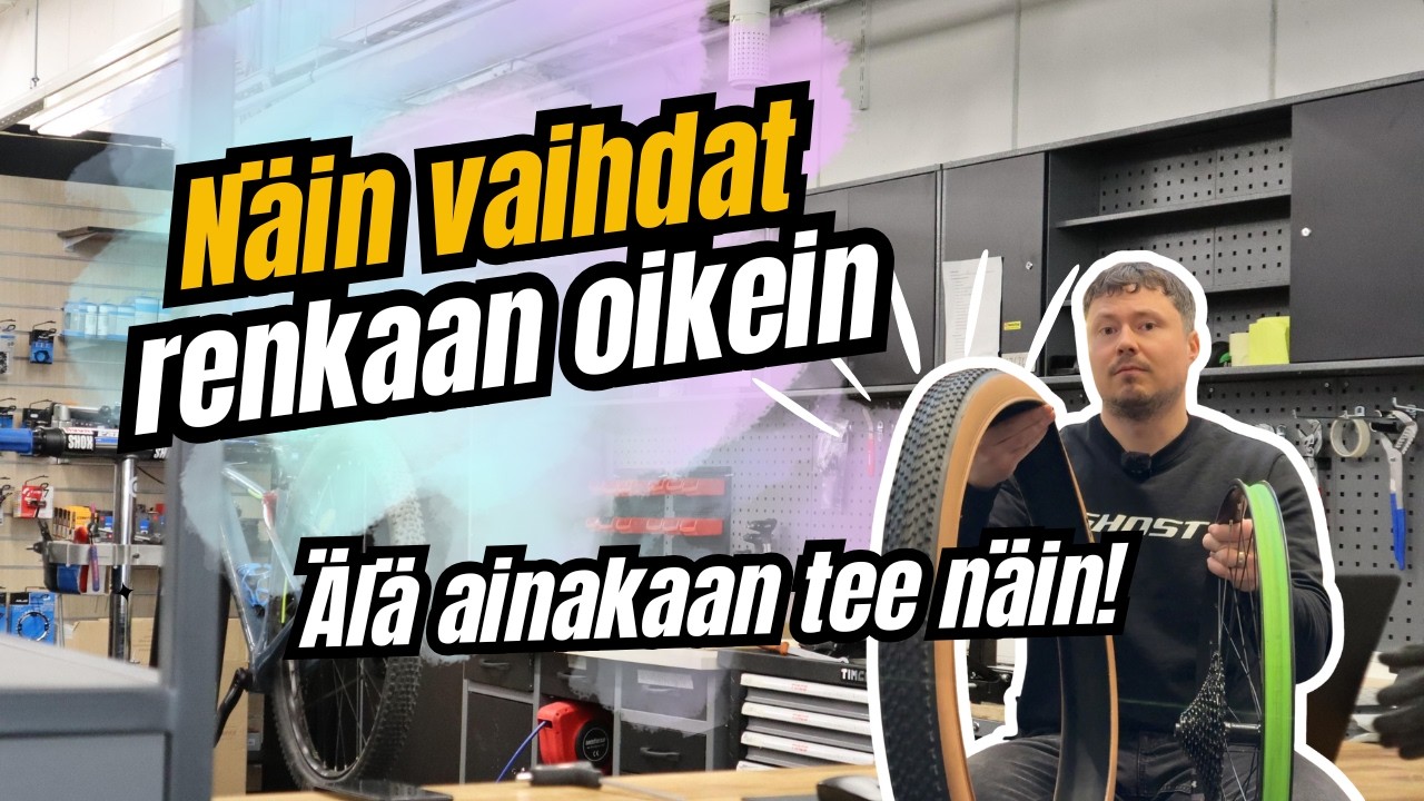 Kuinka vaihdat polkupyörän renkaan itse? DIY