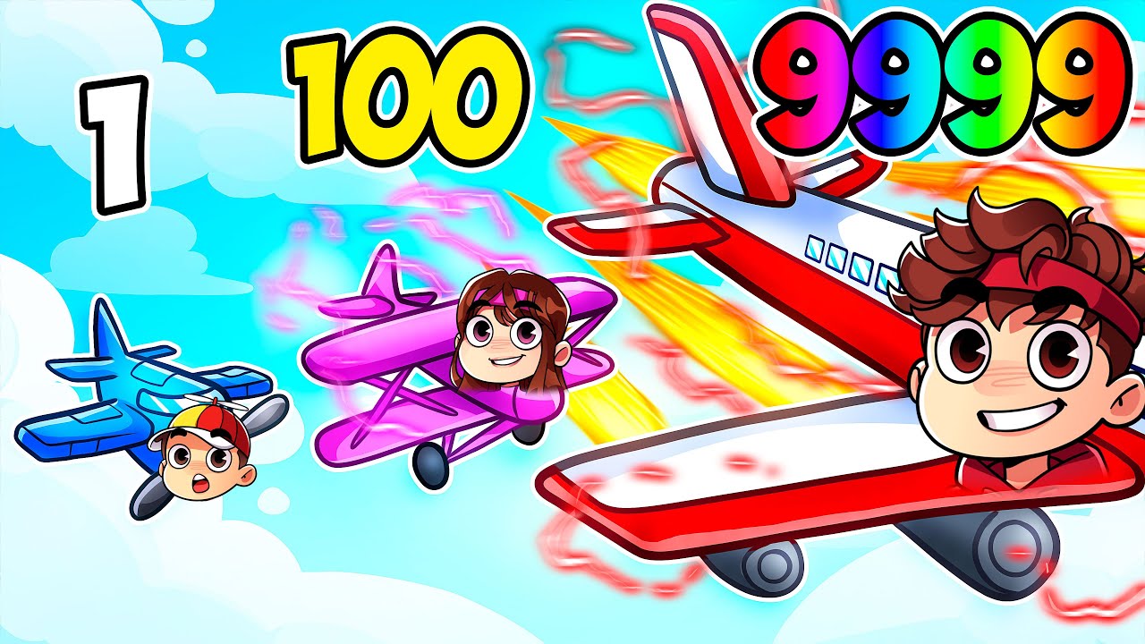 Avion de NOOB vs Avion SUPER-PUISSANT avec ma FANGIRL sur Roblox Plane Simulator !