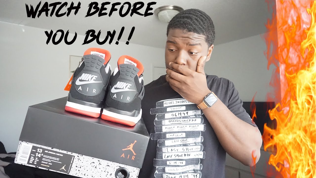BRED 4 UNBOXING AND FIRST IMPRESSIONS || WATCH BEFORE YOU BUY!!