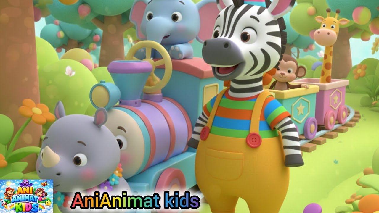 Humpty Train Kids Baby Song | Colour Songs | Lattets Rhyme Epi-36 | Ani Animat Kids & Nursery Rhyme