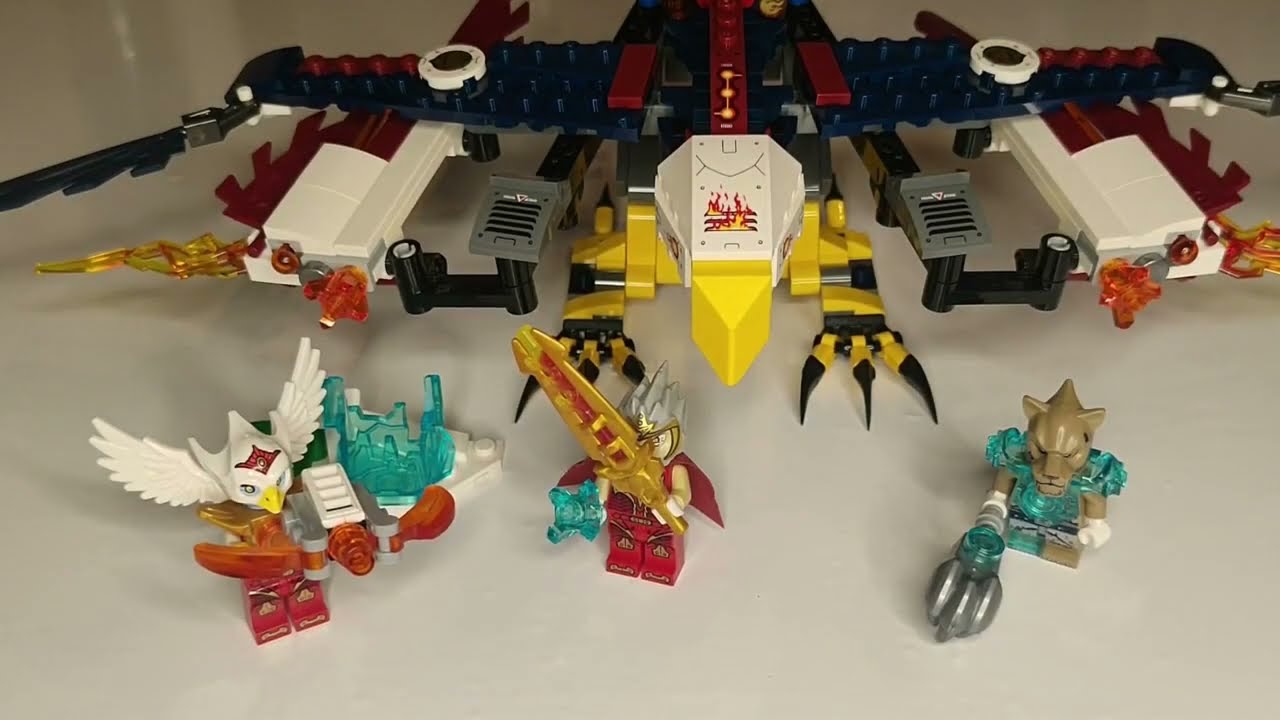 LEGO CHIMA 70142 Eris' Fire Eagle Flyer Speed Build