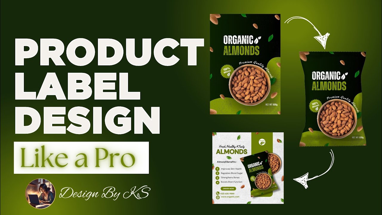 How to Create Product Label Design in Canva | Product Advertising Poster Design
