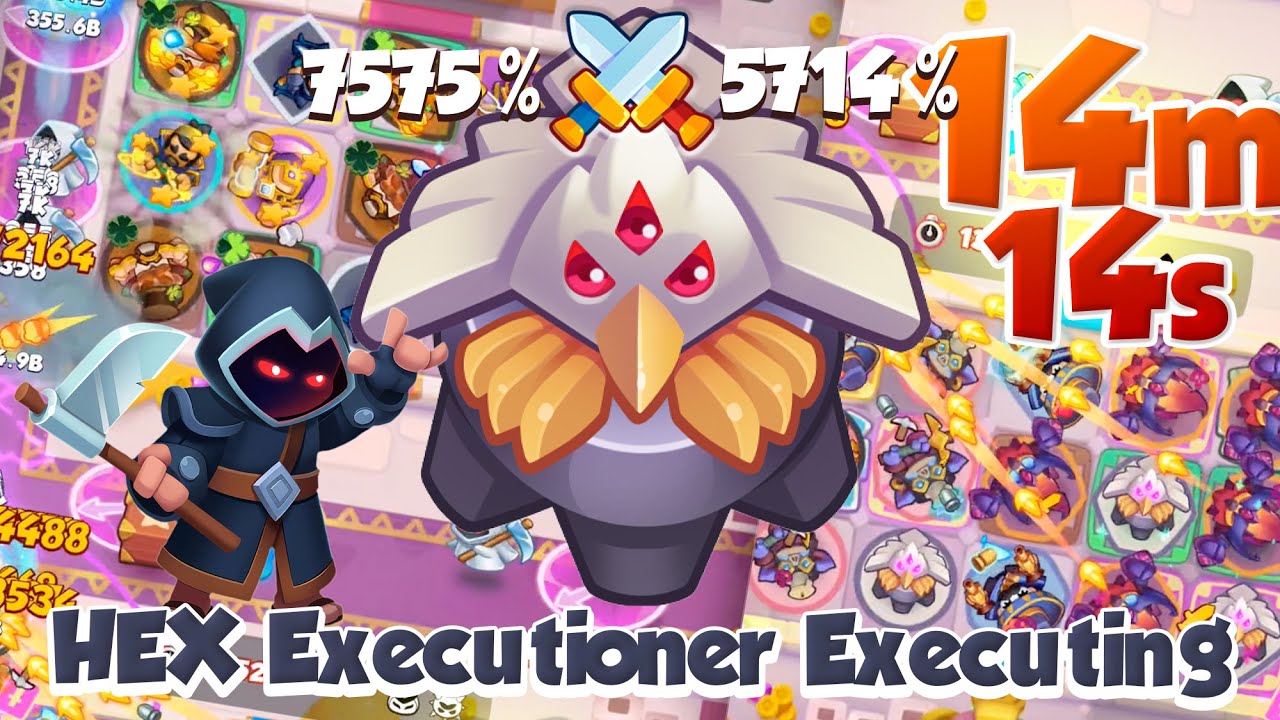 E-COOP HEX Executioner Executing 14:14 mins | PVP Rush Royale