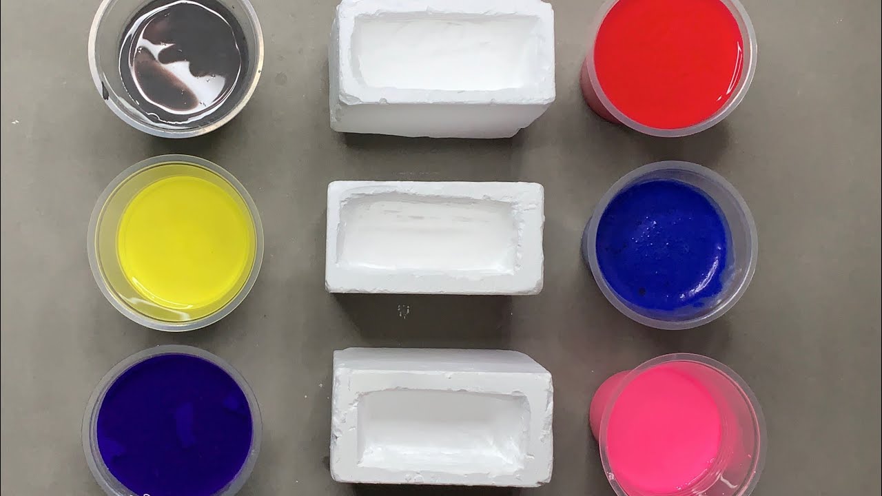 5 Block Gym Chalk Crumble | Satisfying ASMR