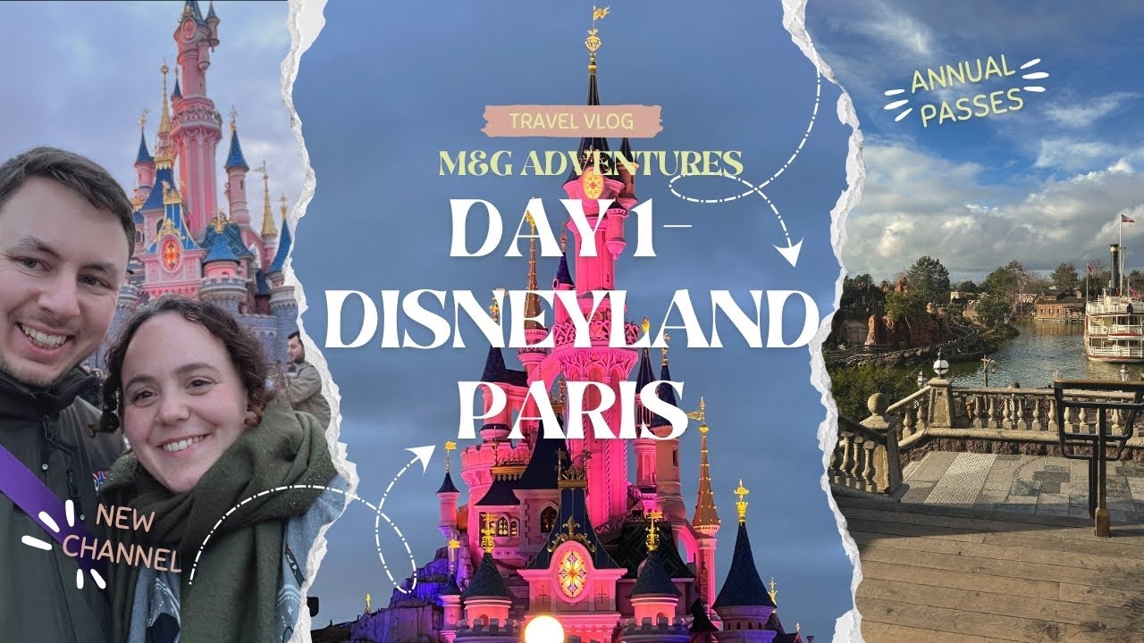 Disneyland Paris Day 1 Travel Day Vlog Feb 26✈️ Disneyland Park & Disney Merch