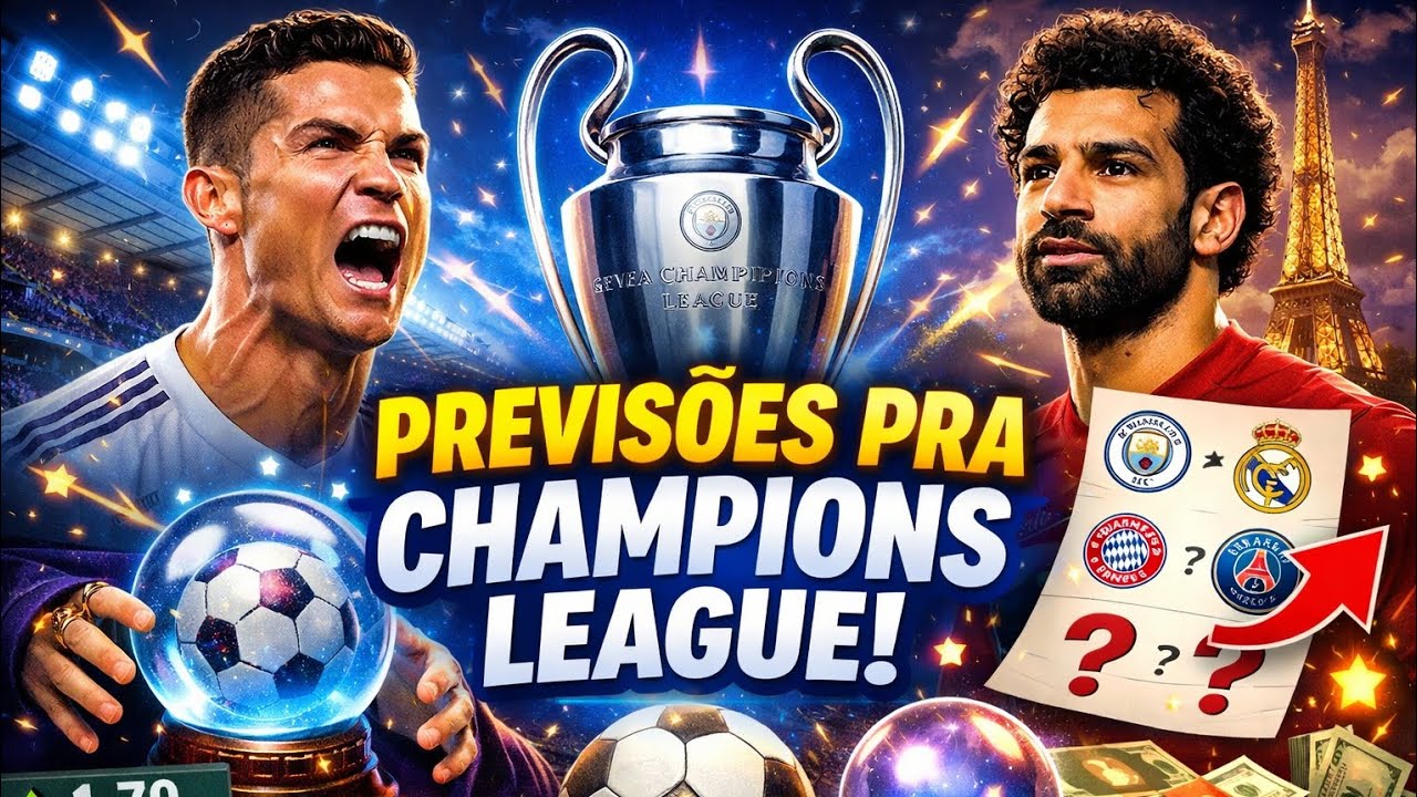 PREVISÕES PARA A CHAMPIONS LEAGUE 2026 100% atualizado 