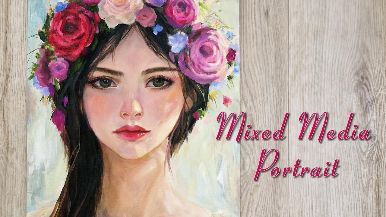 Young And Beautiful...   Acrylic / Oil Technique Portrait!