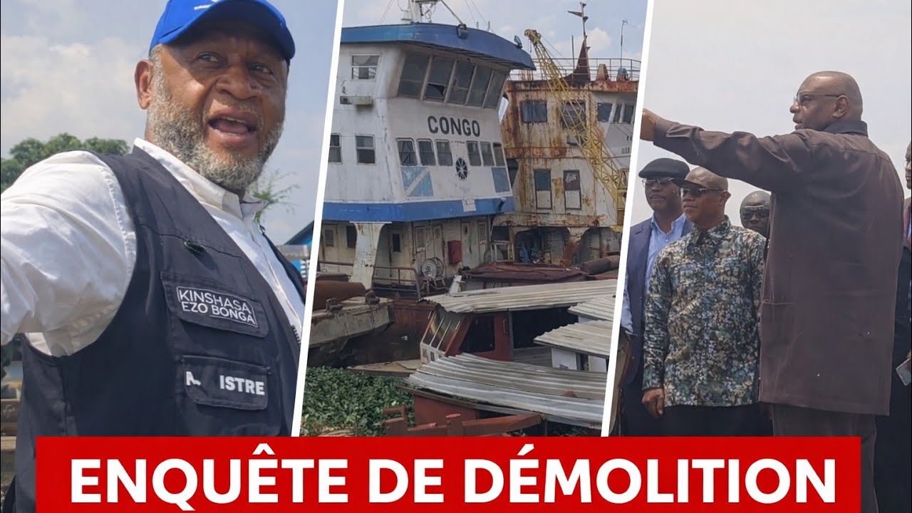 KINSHASA : ALERTE DÉMOLITION SUR CHENAL BAIE DE NGALIEMA PART2 RETOUR  À LA NORME JEAN PIERRE BEMBA!