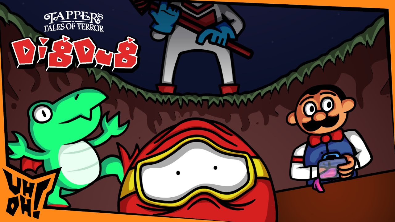 Dig Dug Animated Parody🎃🔪 | Uh-Oh! Cartoons Halloween Special