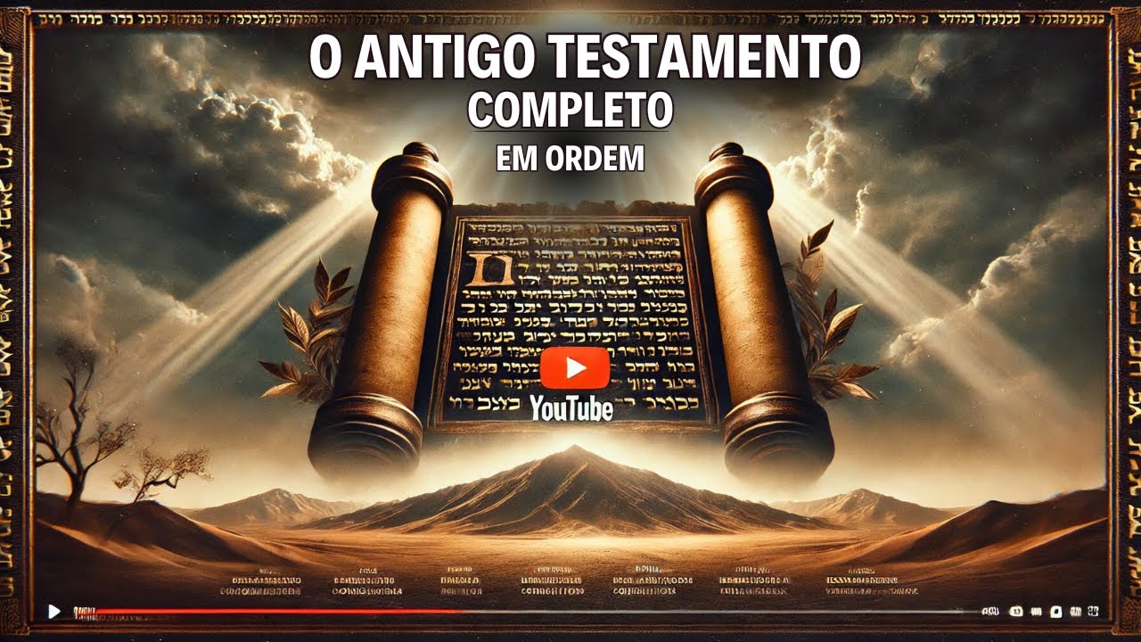 O ANTIGO TESTAMENTO COMO VOC&Ecirc; NUNCA VIU: Hist&oacute;ria COMPLETA em ORDEM CRONOL&Oacute;GICA!