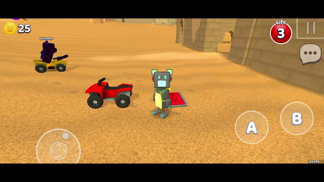 Playing super bear adventure with my bestie again! ( got a new avatar!!!!) 