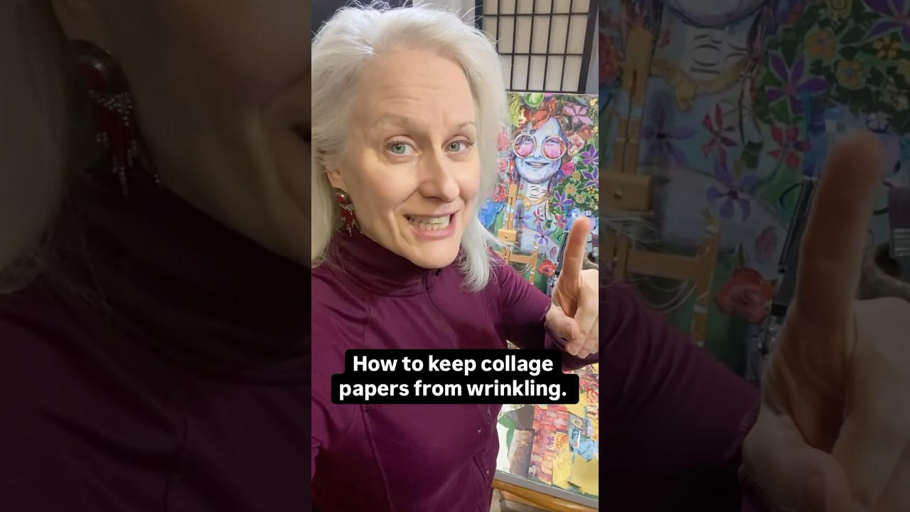 How to Keep Collage Papers From Wrinkling