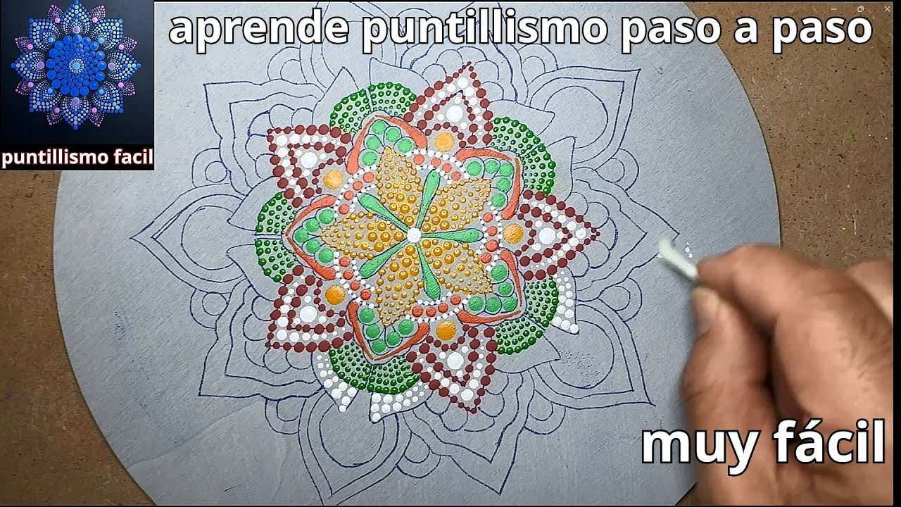 ¡Mira cómo nace este mandala de colores!