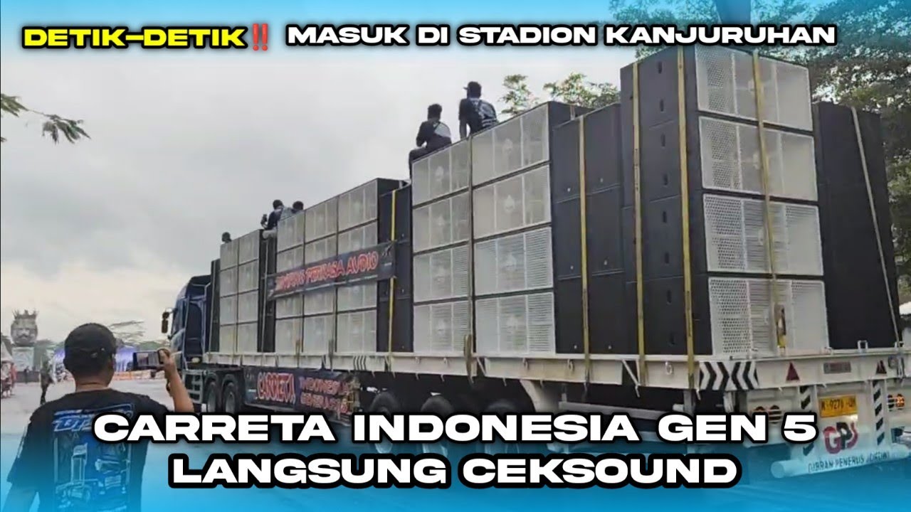 Detik-detik Carreta Indonesia Gen 5 masuk di Stadion Kanjuruhan Malang || Langsung Ceksound