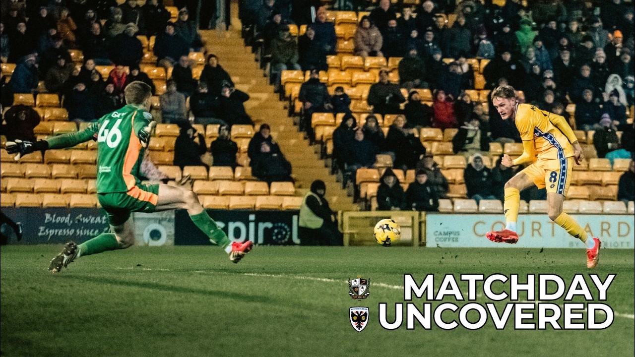 Pitchside angles 🎞️ | Matchday Uncovered: Port Vale 0-1 Wimbledon 🟡🔵