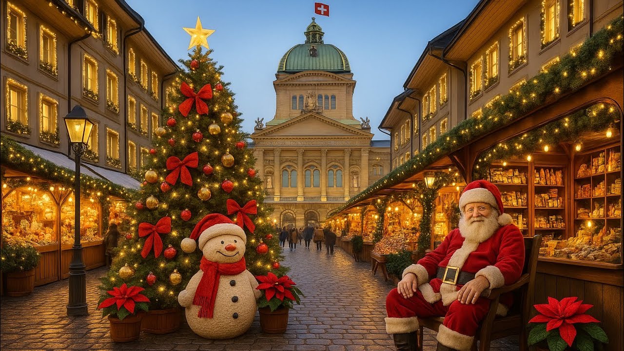 Christmas in Bern 2025 | The Most Magical Winter Walk in Switzerland 🎄