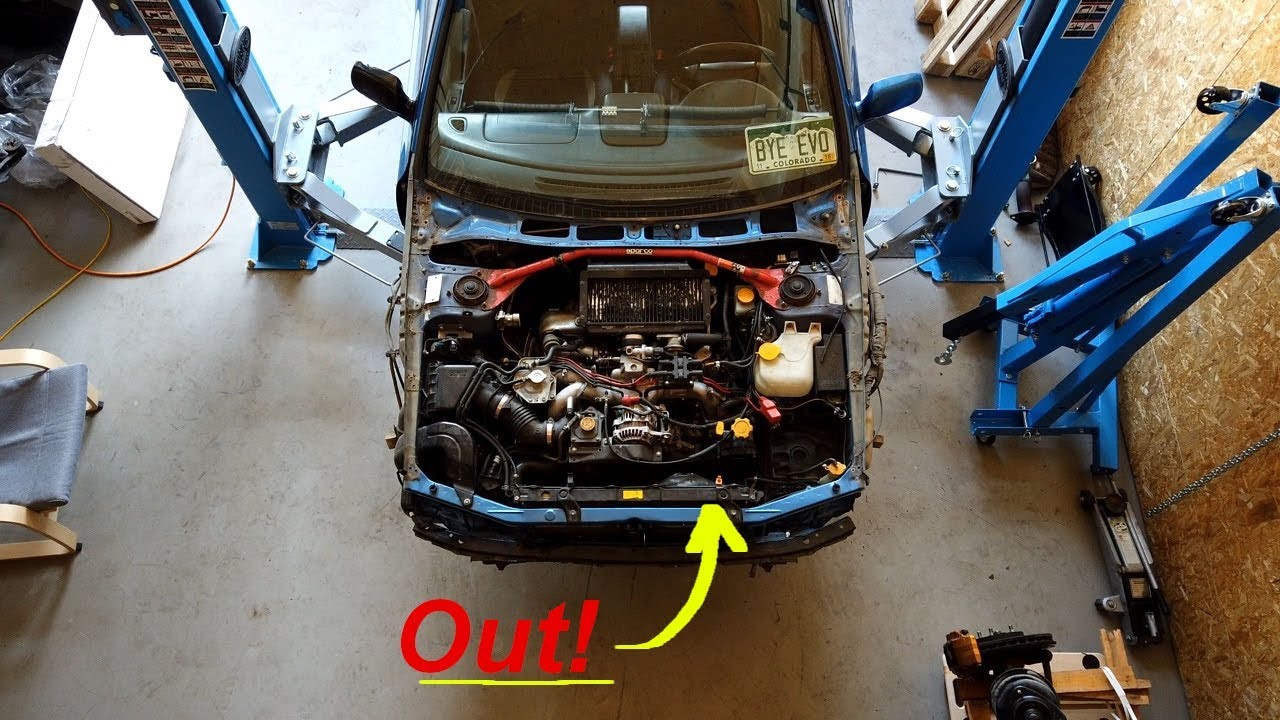 Subaru GC8 STI Build Ep. 7 - Pulling the engine and transmission... again