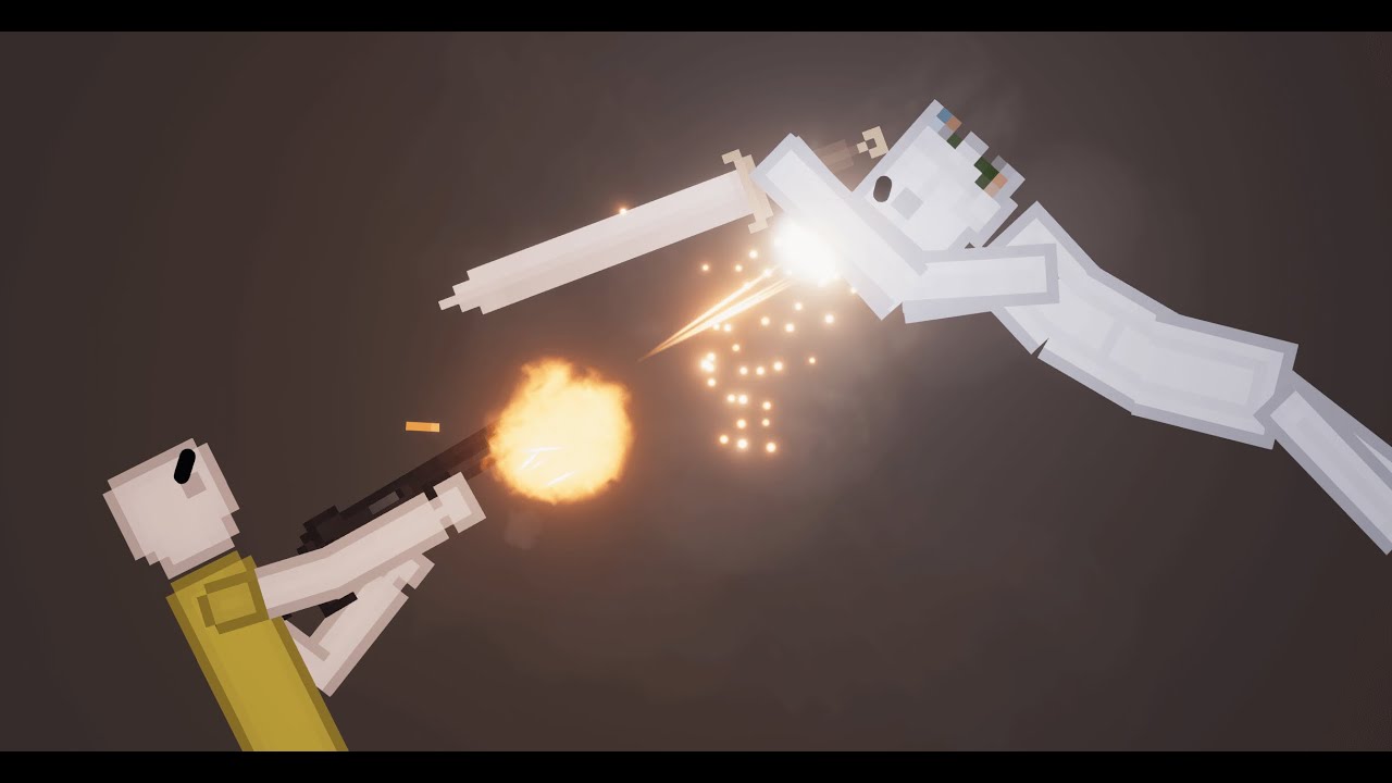 Humans Fight Vs Androids In People Playground