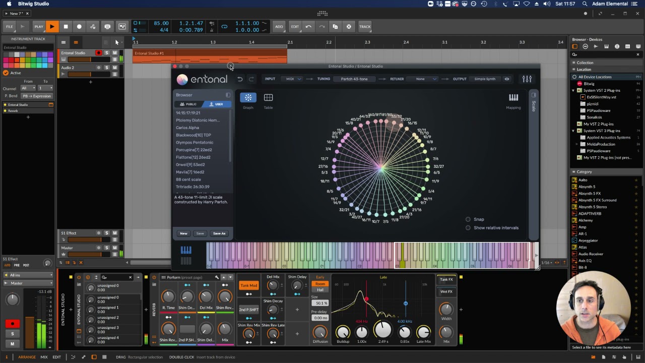 Entonal Studio scale exploration