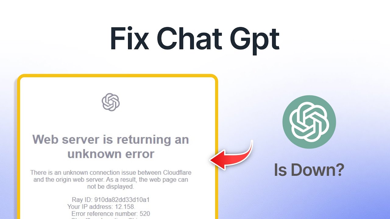 Fix ChatGPT &ldquo;Server is Down&rdquo; Error (Works for Claude AI & ChatGPT Errors in 2025)