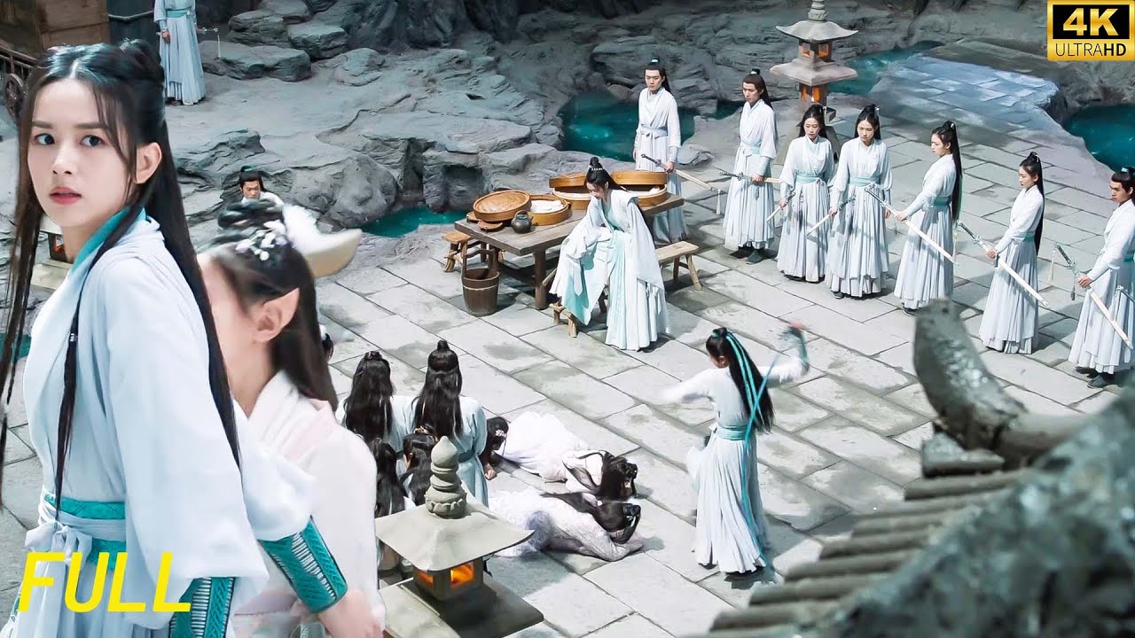 【2025最新功夫大片】惡霸聚眾欺負弱小，下一秒功夫女孩仗義相助，竟憑一己之力撂倒全場惡霸！#drama #古装 #玄幻