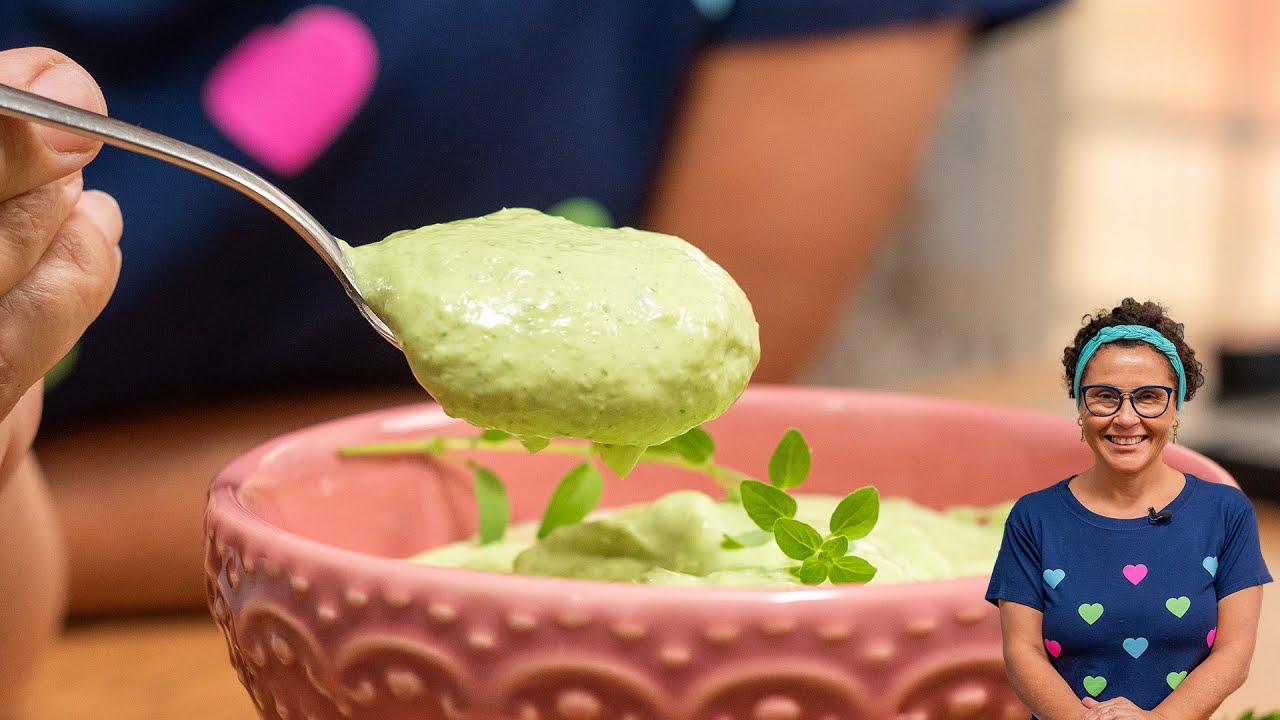 A MELHOR MAIONESE VERDE CASEIRA FEITA AÍ NA SUA CASA