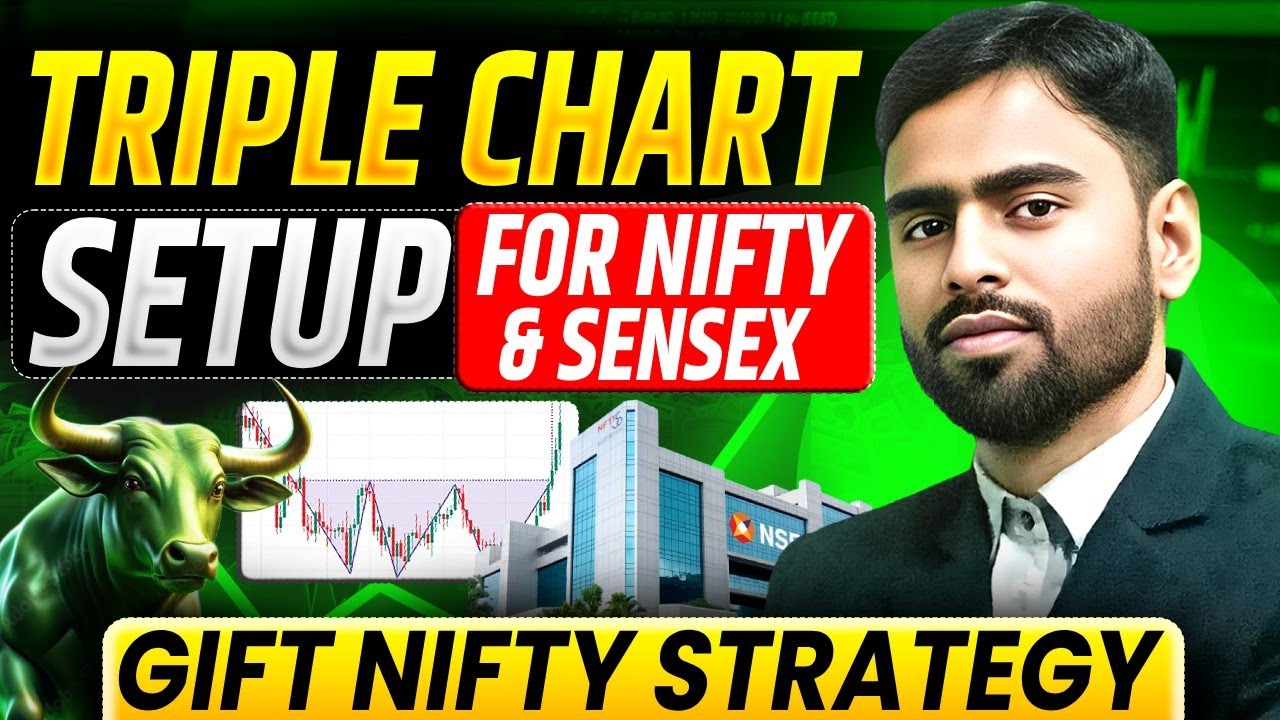 Triple Chart Setup for Nifty & Sensex | GIFT NIFTY TRADING STRATEGY | INTRADAY TRADING STRATEGIES