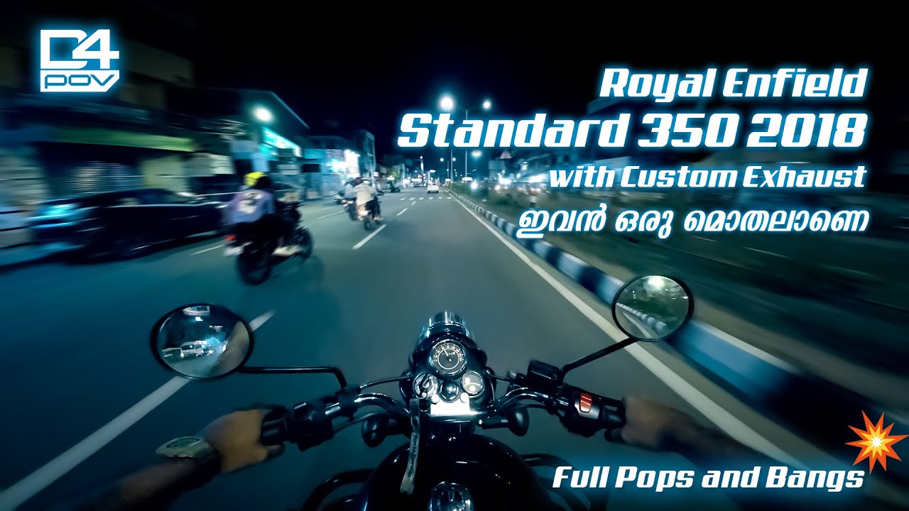 Royal Enfield Standard 350 Night Ride  | POV Ride #34 | RAW Pure Sound 2K ASMR Video | #djiaction2