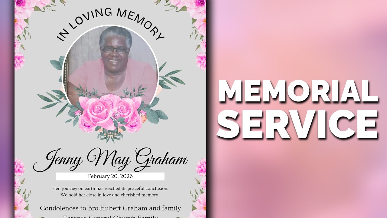 Thanksgiving Service for Jenny May Graham || March 1, 2026 || 11AM EST
