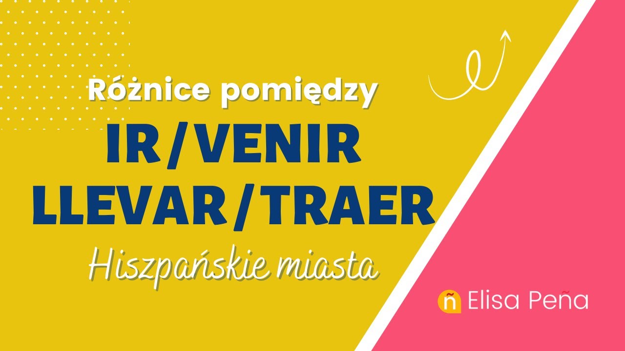✅ IR/VENIR, LLEVAR/TRAER | Czasowniki ruchu w języku hiszpańskim