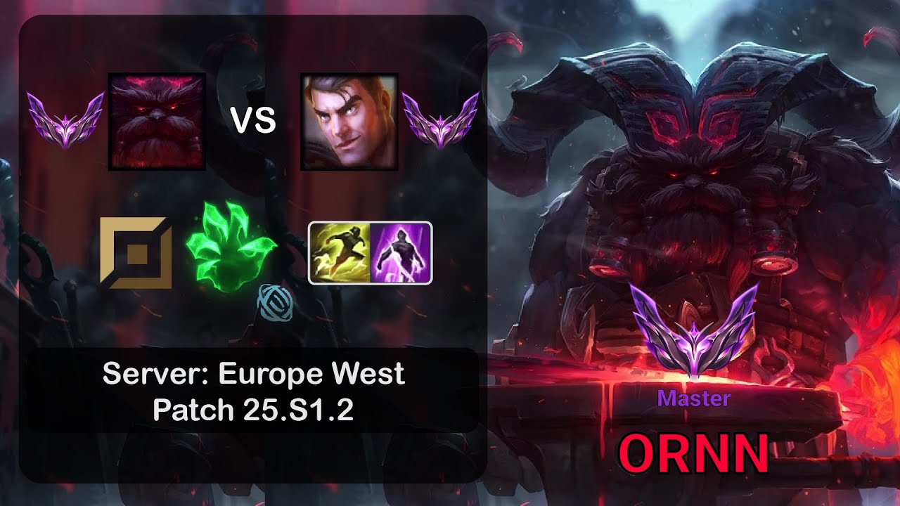 Ornn Top vs Jayce - EUW Master - Patch 25.S1.2