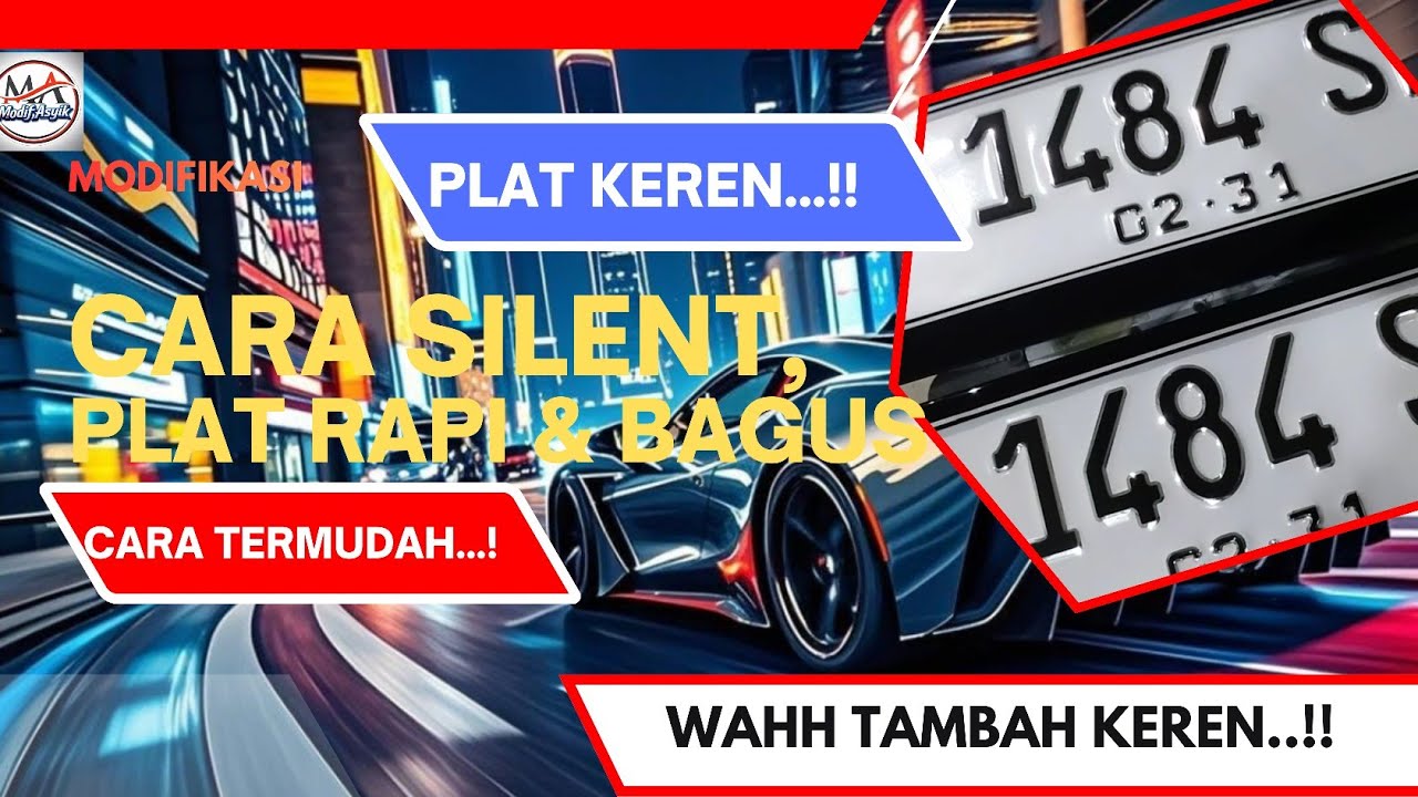 CARA MUDAH TEMPEL PLAT KE MIKA dan SILENT.. SUPAYA TIDAK MAAUK AIR..