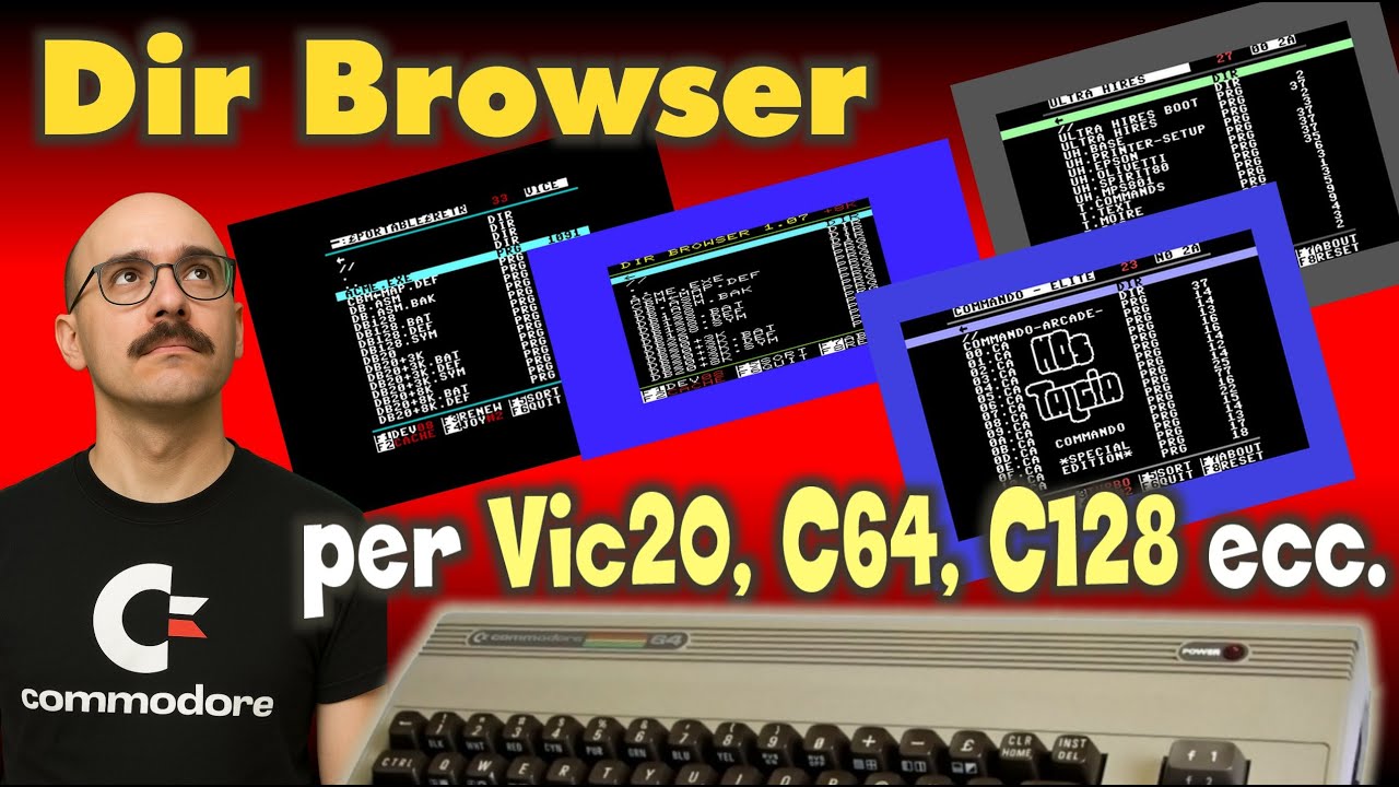 Naviga le directory sul Vic20, C64, C128 ecc. / Commodore 64