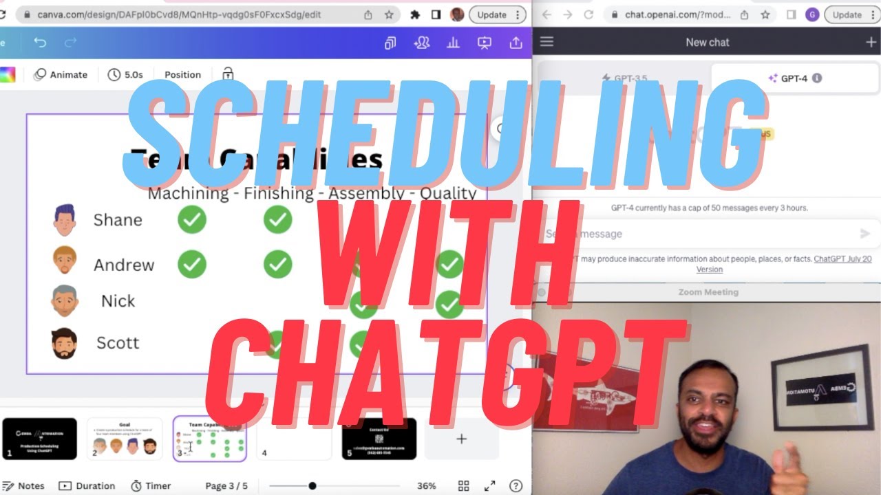 Efficient Production Scheduling with AI  A Tutorial with GPT 4